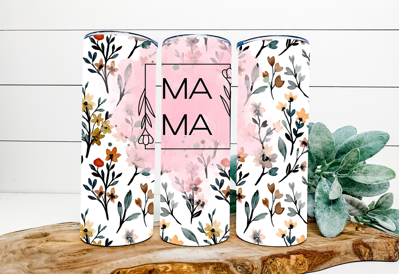 Watercolor Floral Mama 20 oz Tumbler