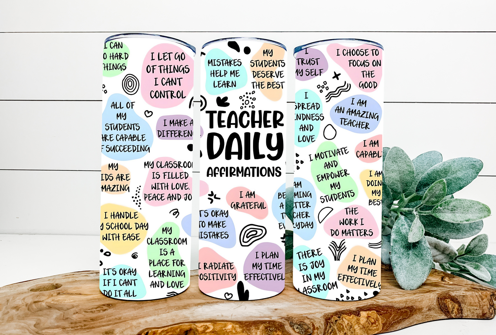 Teacher Daily Affirmation 20 oz Tumbler