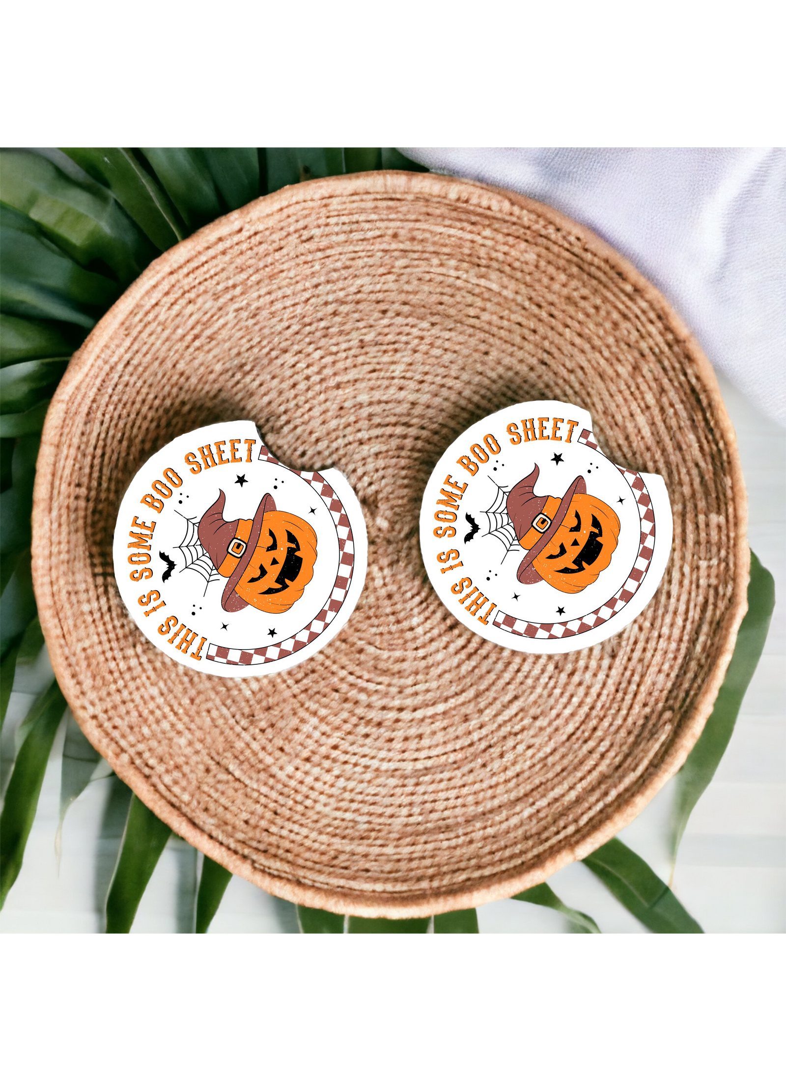 This Is Some Boo Sheet Car Coaster Set